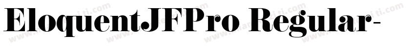 EloquentJFPro Regular字体转换